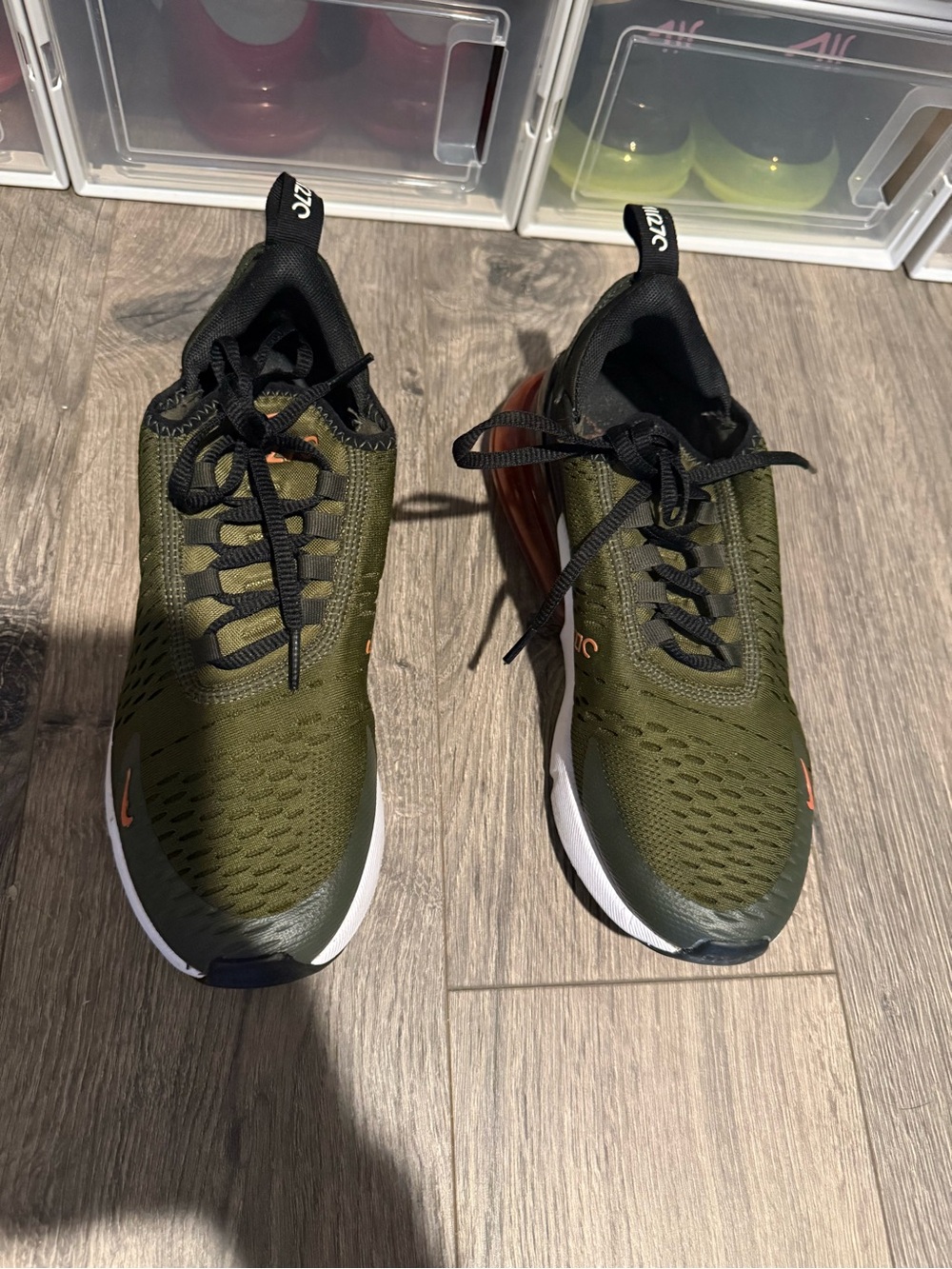 Nike Air Max 270 Men’s Running Shoes - Olive Green/Black